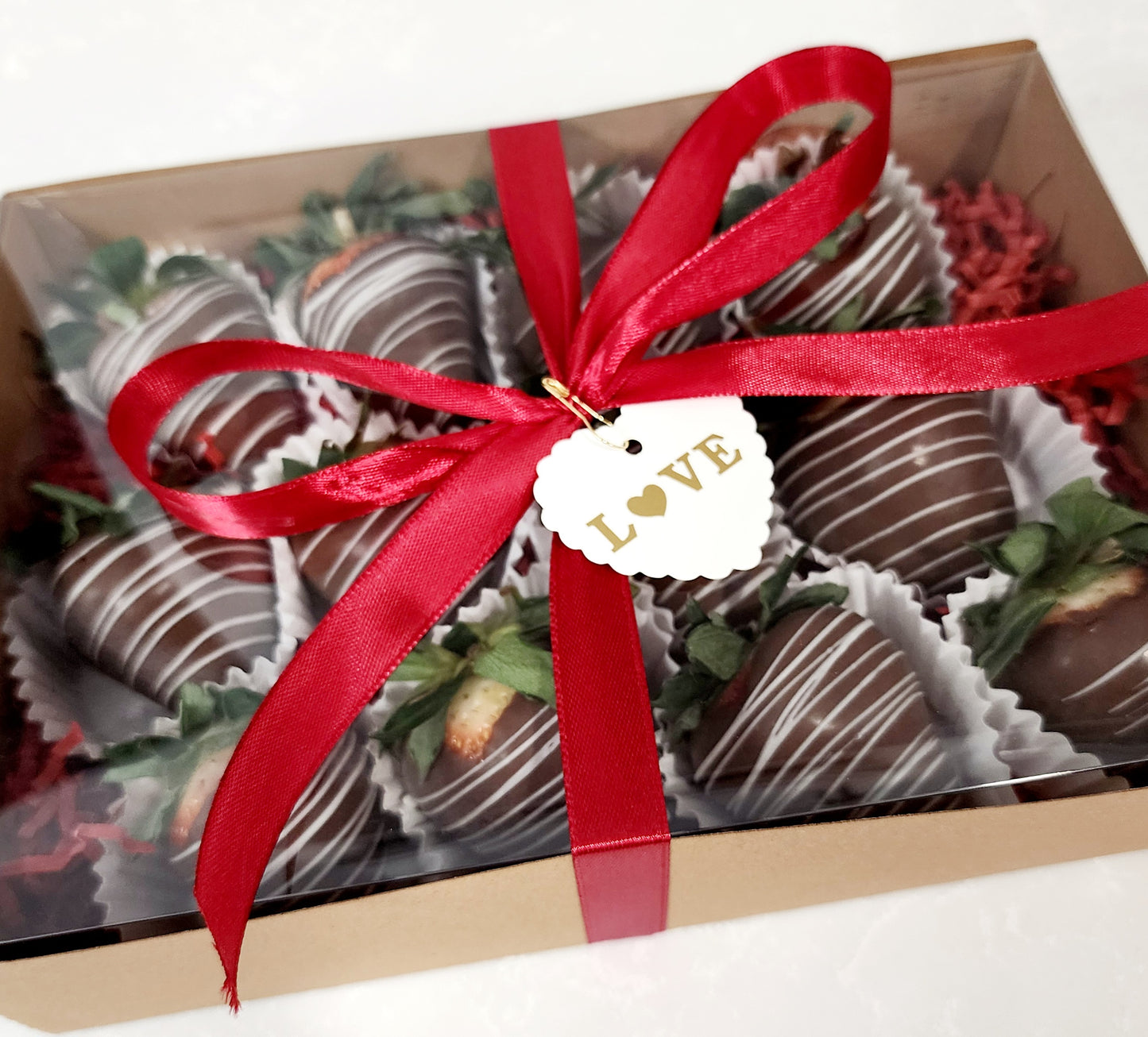 Valentine's Day: Dozen Chocolate Covered Strawberries Box