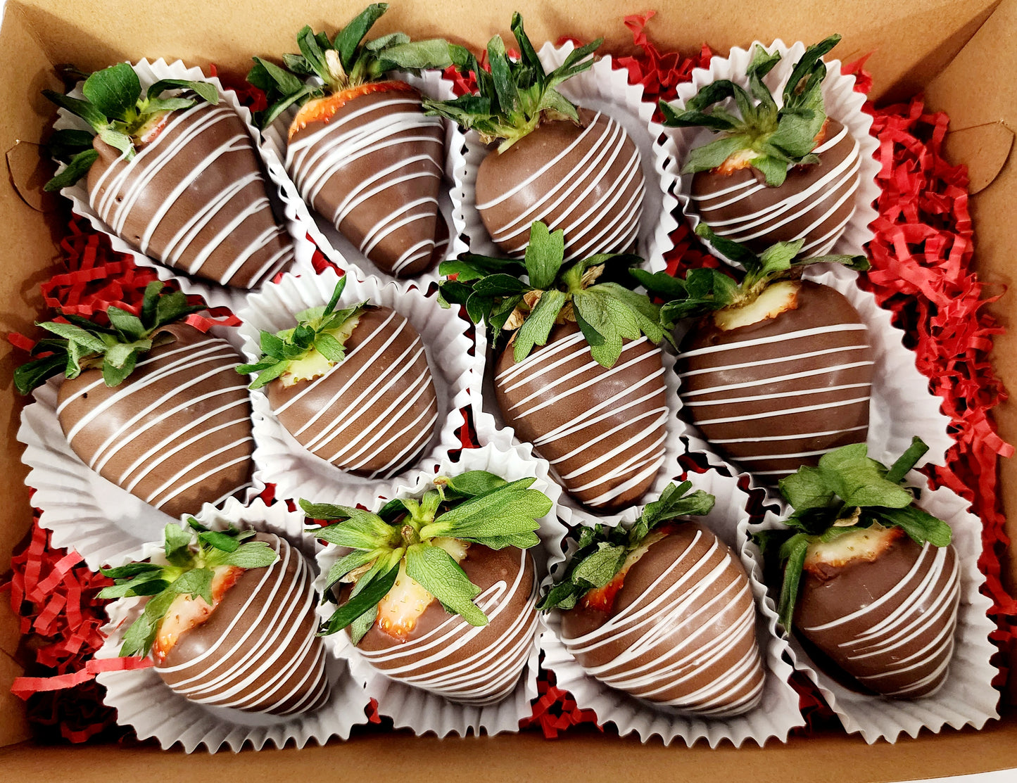 Valentine's Day: Dozen Chocolate Covered Strawberries Box